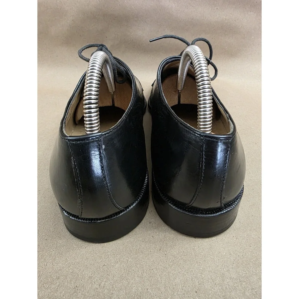 Moreschi ITALY (Sz 9) Lace Up Black Leather Oxfords Dress Shoes Mens